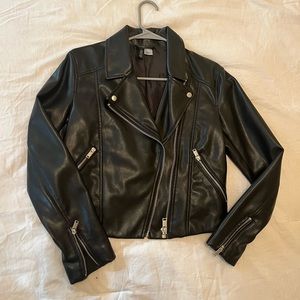 H&M Divided Faux Leather Moto Jacket